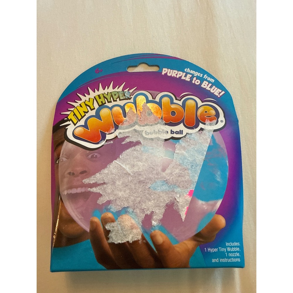 Tiny Hyper Wubble Bubble Ball Color Changing Purple to Blue NSI 71642 New Sealed